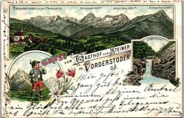 55589 - Oberösterreich - Vorderstoder , Gruss Vom Gasthof Zum Steiner - Gelaufen 1895 - Hinterstoder