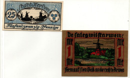 Allemagne- Billets De Nécessité- Ville De Norden Et De Leer - Thème : Moulin à Vent - Non Classés