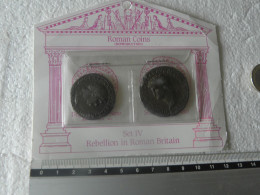 Westair Reproductions Pièces De Monnaie Romaines Set IV Rébellion En Grande-Bretagne Romaine - Collections & Lots