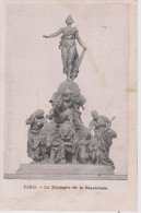 Delcampe - PARIS LE TRIOMPHE DE LA REPUBLIQUE PUB PETROLE ORIFLAMME - Statuen