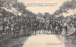 Delcampe - ARGENTRE (Mayenne) - Fête De Jeanne D'Arc (19 Septembre 1909) - Bourgeois Et Gents D'Armes - Argentre