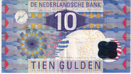 BILLETE DE HOLANDA DE 10 GULDEN DEL AÑO 1997  (BANKNOTE) - 10 Gulden