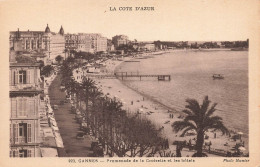 [-5%] FRANCE - Cannes - Promenade De La Croisette Et Les Hôtels - Carte Postale Ancienne - Cannes