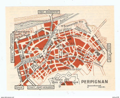 CARTE PLAN 1960 - PERPIGNAN - PALAIS DES ROIS DE MAJORQUE - Topographical Maps