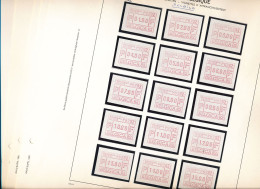 Delcampe - BELGIUM  COB ATM6A BELGICA SELECTION OF 84 VALUES MNH - Ungebraucht