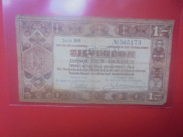 PAYS-BAS 1 GULDEN 1938 Série BM Circuler - 1 Gulden