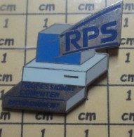 3117 Pin's Pins / Beau Et Rare / INFORMATIQUE / ORDINATEUR QUOTA CLUB RPS PROFESSIONAL COMPUTER ENVIRONMENT - Informatica
