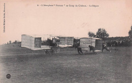 Camp De Chalons - Mourmelon -  L'Aerpolane " Farman "  - Le Depart  - CPA °J - Camp De Châlons - Mourmelon