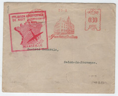 NORGE EMA 030 NORGE ORE TRONDHEIM 1939 LETTRE COVER  TO FRANCE 1ER LIAISON DE NUIT AEROPOSTALE - Briefe U. Dokumente
