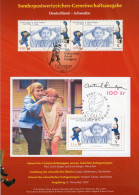 Lindgren 2007 BRD 2629 Paar+ Schweden Block 26 SST 9€ Kinderbuch-Figuren Blocs Childrens Hoja M/s Sheets Bf BUND/Sverige - Briefe U. Dokumente