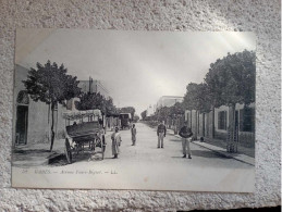 TUNISIE GABES AVENUE FAURE BIGNET 1919 - Tunesië