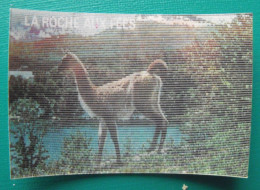 Image Animée La Roche Aux Fées. Les Animaux Sauvages Et Leurs Petits. Vers 1980. N° 19 Guanaco - Nutella