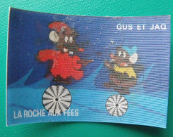 Image Animée La Roche Aux Fées. Les 18 Plus Grandes Vedettes De Walt Disney. Magic. Vers 1980. N° 13 Gus Et Jaq - Nutella