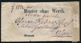 Ausztria 1873 Minta érték Nélkül Küldemény Lembergből Budára / Sample Without Value With 2kr Franking From Lemberg To Bu - Other & Unclassified