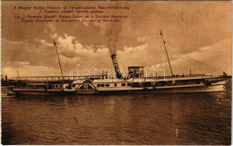 ** T2 A Magyar Királyi Folyam- és Tengerhajózási Rt. (MFTR) "I. FERENCZ JÓZSEF" Termes Gőzöse, Gőzhajó / Hungarian Sidew - Unclassified