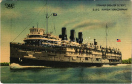 ** T2/T3 Steamer "Greater Detroit" D. & C. Navigation Company, American Flag (EK) - Unclassified