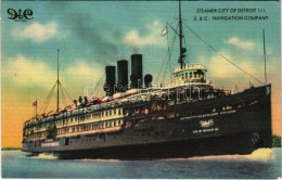 ** T2/T3 Steamer "City Of Detroit III" D. & C. Navigation Company, American Flag (EK) - Unclassified