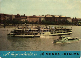 T2/T3 1961 A Hajóüdülés A Jó Munka Jutalma: SZOT "Budapest" üdülőhajója. Külföldre Utazásra, Hazai üdülésre érdemes Taka - Unclassified