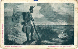 ** T3/T4 Magyar Szabadságharc. Honvéd őrszem Az éjszakában. Divald Károly 75. Sz. / Hungarian Revolution Of 1848 (EB) - Unclassified