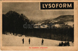 ** T2/T3 Na Snijeznim Poljanama / WWI Austro-Hungarian K.u.K. Military, Soldiers In The Snow. Lysoform Disinfectant Adve - Unclassified