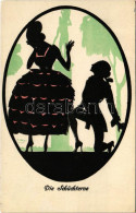 ** 2 Db Régi Sziluett Művészlap / 2 Pre-1945 Silhouette Art Postcards. Kunstverlag Mall & Lorz - Unclassified