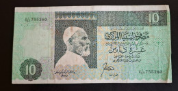 LOT 1    LIBYA 10 DINARS 1989 - Libya
