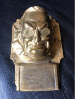 Pyrogène En Bronze Doré Représentant Adolphe THIERS. Très Rare Et En Excellent état. Sujet Politique Intéressant. - Mecheros (Pyrogenes)