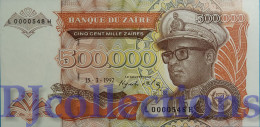 Delcampe - ZAIRE 500000 ZAIRES 1992 PICK 43a UNC LOW SERIAL NUMBER "L0000548H" - Zaïre