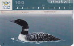 511L -TARJETA DE ISLANDIA DE UN PATO (BIRD-PAJARO-DUCK) SIMAKORT - Iceland