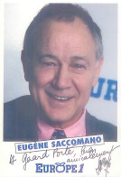 AUTOGRAPHE : EUGENE SACCOMANO Né à MARSEILLE - Televisie & Internet