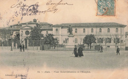 Delcampe - ALES ALAIS Place Saint Sébastien Et L'Hospice - Alès