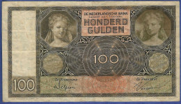 Nederland, Netherlands, 1930, Fl 100.- "Lute Players" Control: GK - Plomp PL97a - 100 Gulden