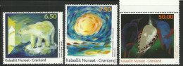 Greenland  2010 Contemporary Art, Paintings  Set  MNH - Autres & Non Classés