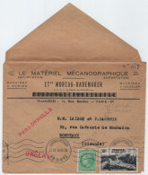 FRANCE N°819 +2FR MAZELIN LETTRE PARIS 68 10.II.1949 TARIF IMPRIME  3EME URGENT RARE - 1921-1960: Modern Period