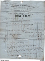 1867 - LETTRE FACTURE De REMIREMONT (VOSGES) Avec GC 3106 - 1849-1876: Période Classique