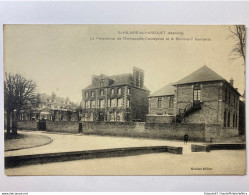 SAINT HILAIRE DU HARCOUET (50) - LE PENSIONNAT DE L'IMMACULEE CONCEPTION ET LE BOULEVARD GAMBETTA - Saint Hilaire Du Harcouet
