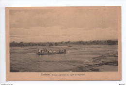 ZAMBEZE - BARQUE APPROCHANT DU RAPIDE DE NGAMBOE - Simbabwe