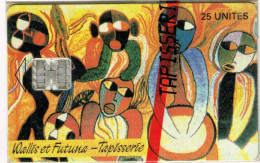 Wallis Futuna Phonecard Telecarte WF8 05/95 Danse Traditionnelle Tazpisseraie Pilioko Peintre Ut BE - Wallis And Futuna