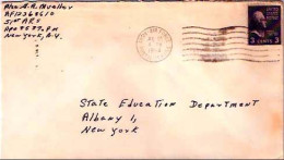 Greenland U.S. 3c Jefferson Prexie 1954 Army-Air Force, Postal Service A.P.O. [858] Narsarssuak, Greenland 51st Air Resc - Brieven En Documenten