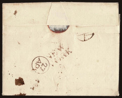 Lot # 004 UNITED STATES: Stampless Colonial:  Used To London; 1765 April Folded Letter Sheet - …-1845 Prephilately