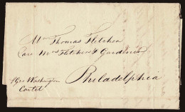 Lot # 007 LIVERPOOL TO PHILADELPHIA, Complete Folded Letter Date-lined 27 Oct 1812 - …-1845 Prephilately