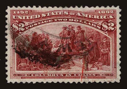 Lot # 022 UNITED STATES: 1893 Columbian Exposition $2.00 Brown Red - Used Stamps