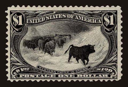 Lot # 026 UNITED STATES: 1898 Trans Mississippi Exposition, $1.00 Black - Unused Stamps