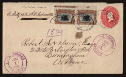 Lot # 028 UNITED STATES 1901, Pan American Exposition 4¢ Deep Brown & Black PAIR With IMPRINT & PLATE No. 1145 - Covers & Documents