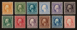 Lot # 029 UNITED STATES: 1908 - 09; 1¢ To $1.00 - Unused Stamps