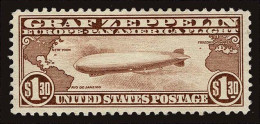 Lot # 032 UNITED STATES: 1930 Graf Zeppelin; $1.30 Brown - 1b. 1918-1940 Unused