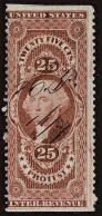 Lot # 039 United States Revenues: Protest: 1862 - 71, 25¢ Red - Revenues
