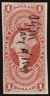 Lot # 043 United States Revenues: Passage Ticket: 1862 - 71, $1.00 Red - Revenues