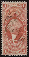 Lot # 044 United States Revenues: Passage Ticket: 1862 - 71, $1.00 Red - Revenues