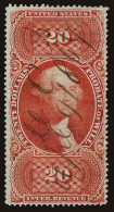 Lot # 045 UNITED STATES: Revenues: Probate & Wills, 1862 - 71 $20.00 Orange - Revenues